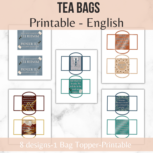 Brothers Tea Bag Printable