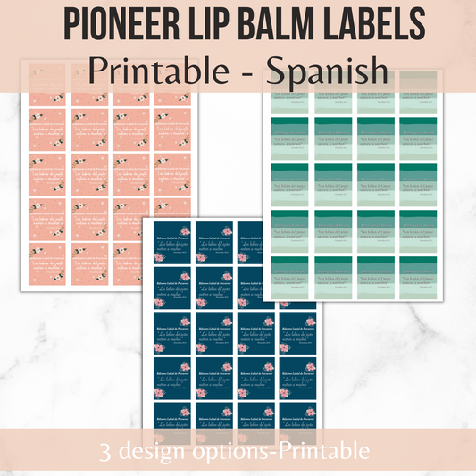 Spanish Lip Balm Labels