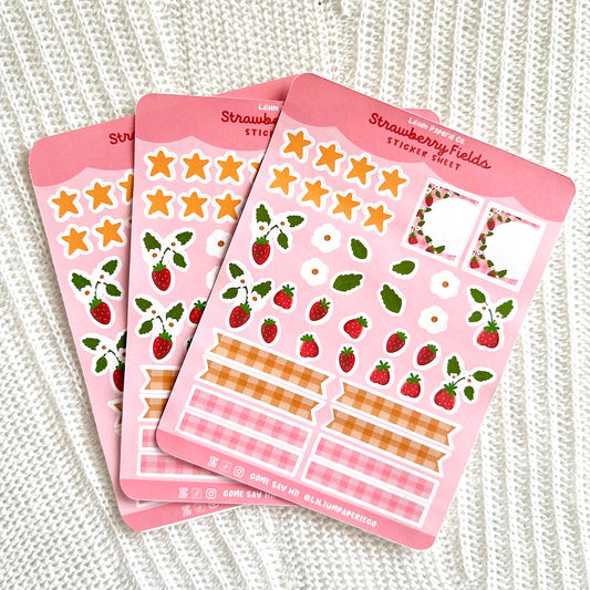 Strawberry Fields Sticker Sheet