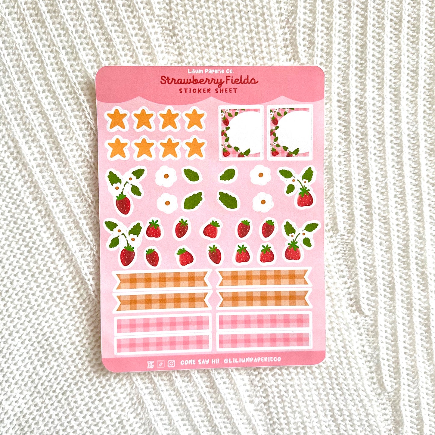 Strawberry Fields Sticker Sheet