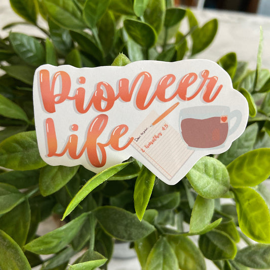 Pioneer Life Tea Sticker