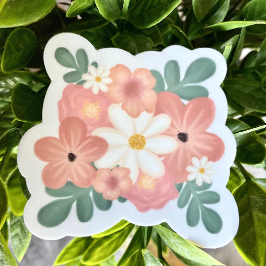 Pink Boho flower Sticker